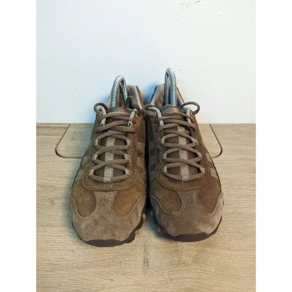 Skechers Womens Compulsions Blender 46884 Brown Casual Shoes Sneakers Size 10 - Picture 2 of 9